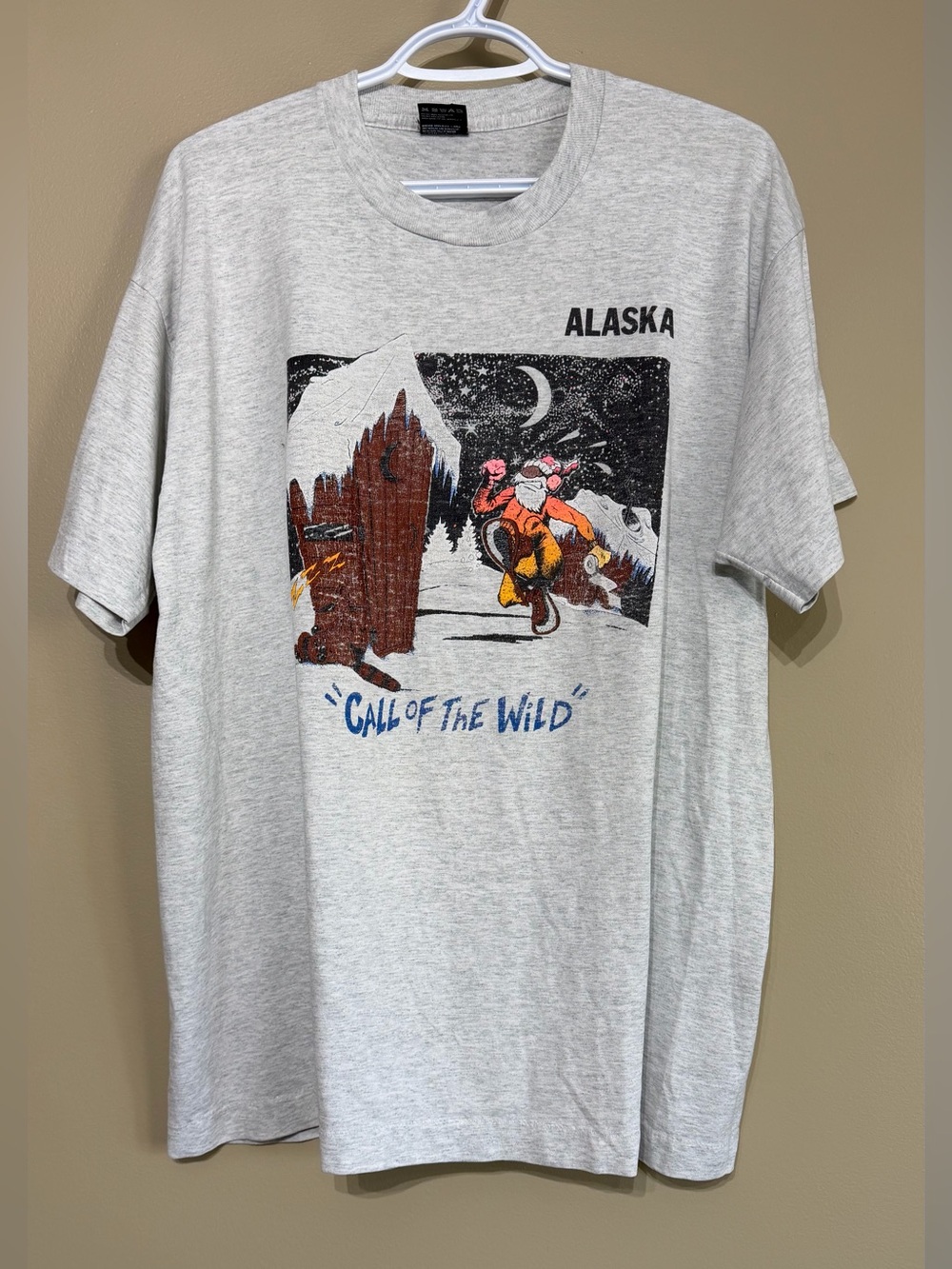 Vintage 90’s Single Stitch Alaska Fruit of the Loom Best Graphic Tee